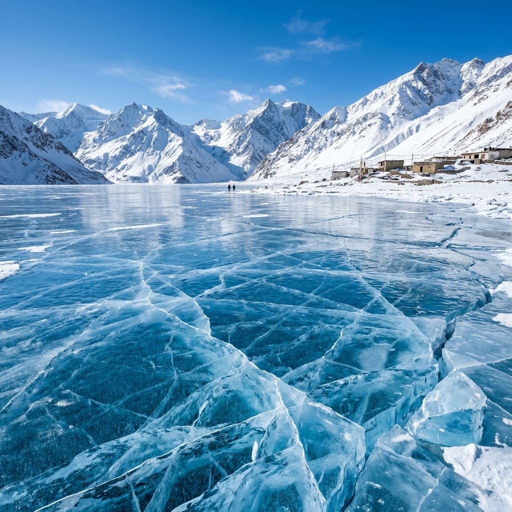 Frozen Pangong Lake Winter Tour